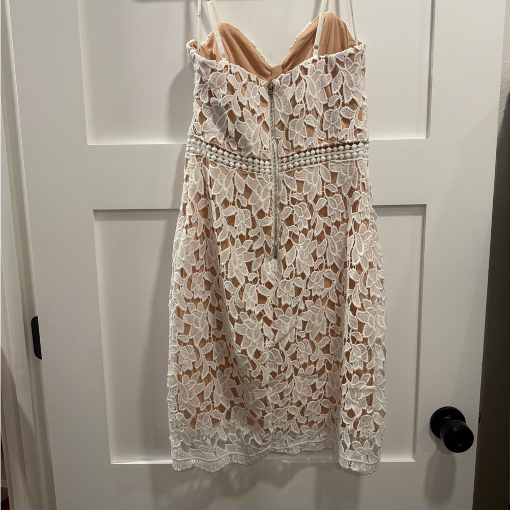 Lulu's lace White Lace Dress - Picture 2 of 3